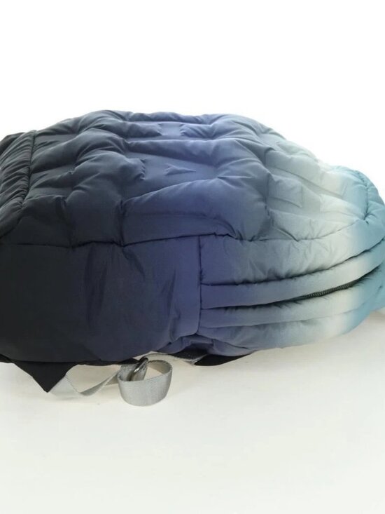 CHANEL Doudone Backpack Nylon Blue Silver CC Auth mr2366SAM main image 10